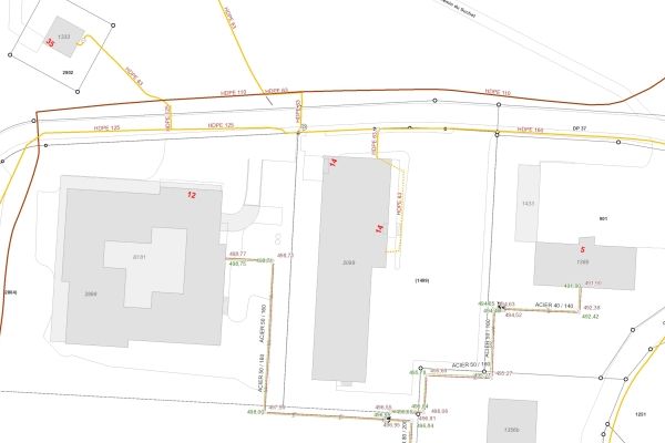 Plans du réseau chaleur