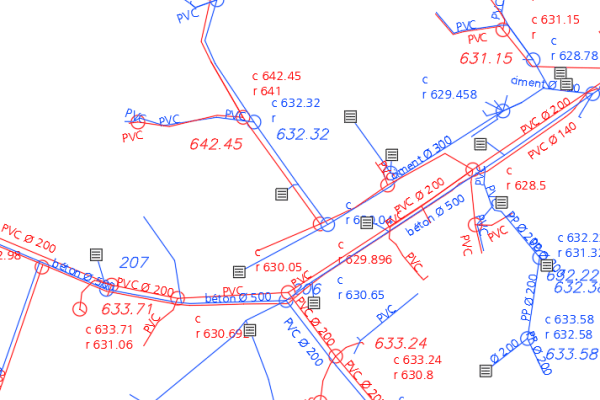 Réseau d'assainissement EU-EC