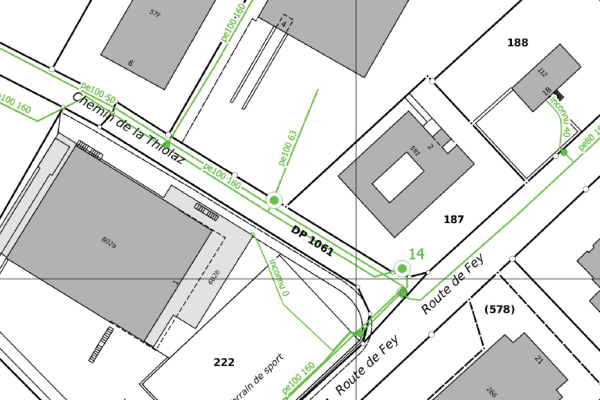 Réseau d'eau potable